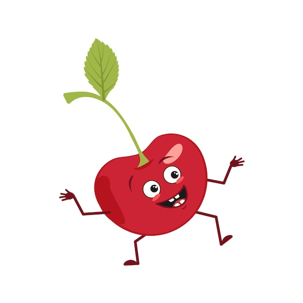 Cute cherry character