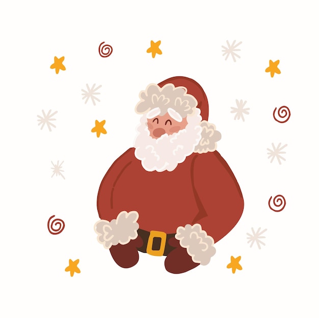 cute christmas card .christmas. Santa Claus