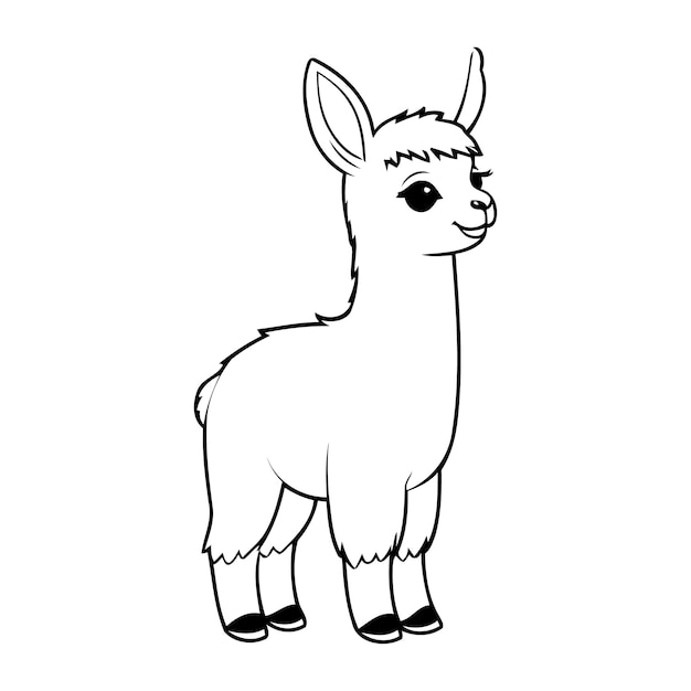 Cute Coloring Page for Kids Easy Simple Drawing Illustrations for Toddlers Coloring Activity