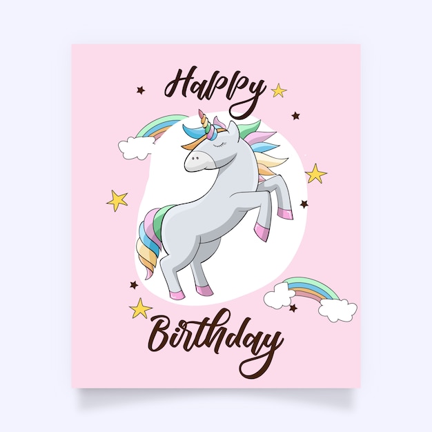 A Cute Colourful Unicorn with lovely accessories