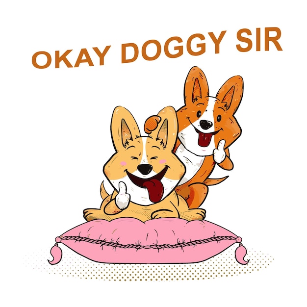 cute couple dog breeding and say okay doggie sir