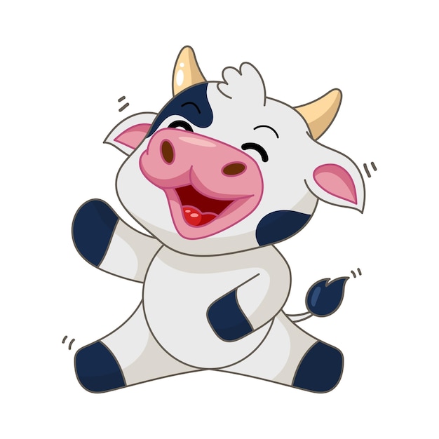 Cute cow cartoon