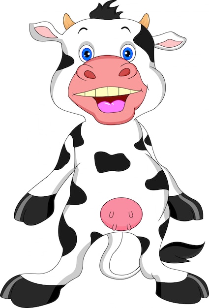 cute cow cartoon