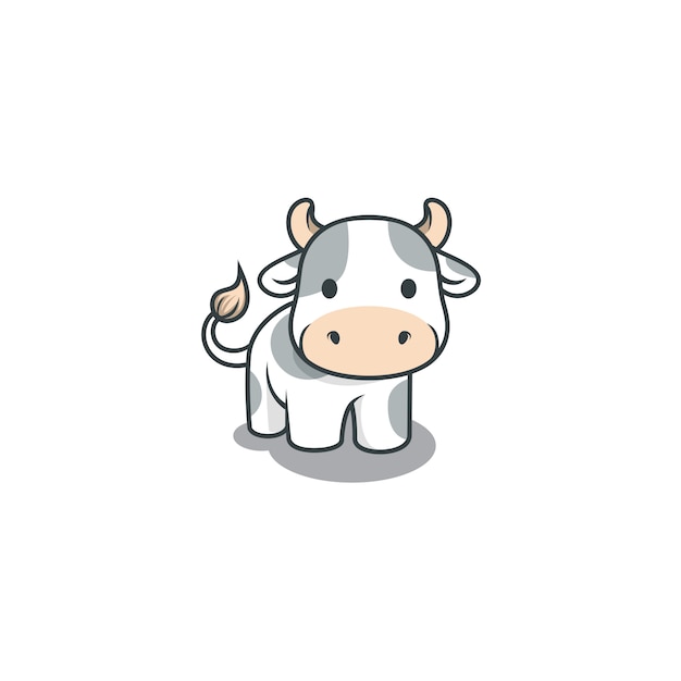 cute cow illustration isolated