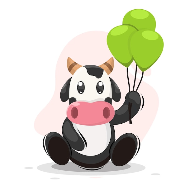 cute cow illustration