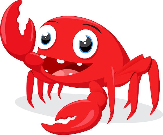 Cute crab cartoon