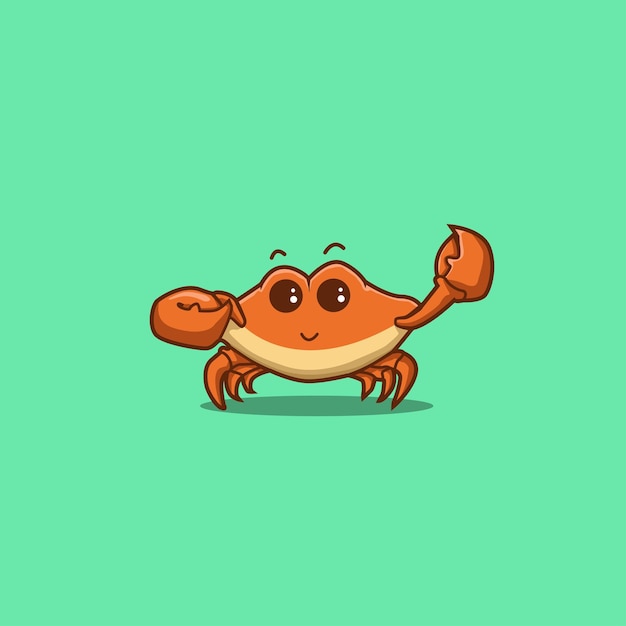 cute crab cartoon