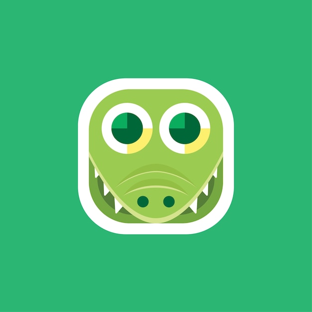 Cute Crocodile App Icons Logo