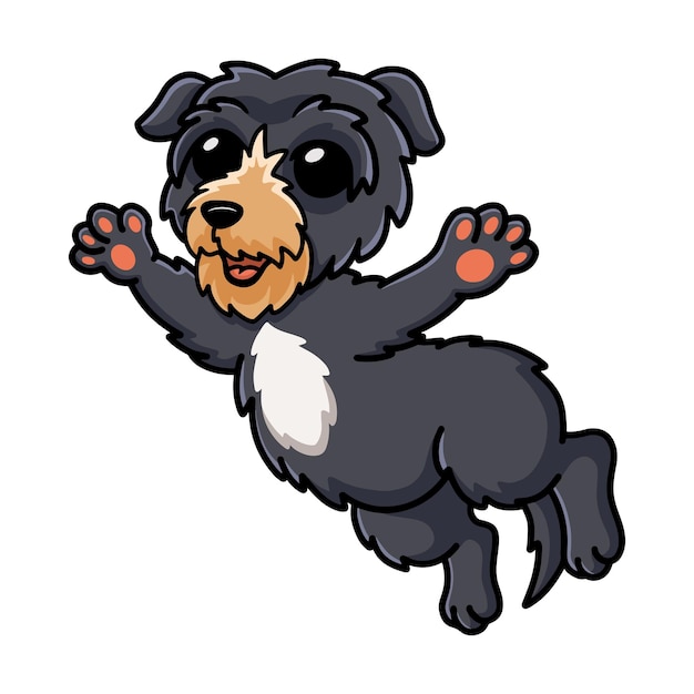 Cute deer hound dog cartoon posing