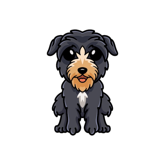 Cute deer hound dog cartoon sitting