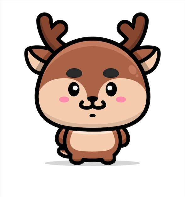 Cute deer mascot design