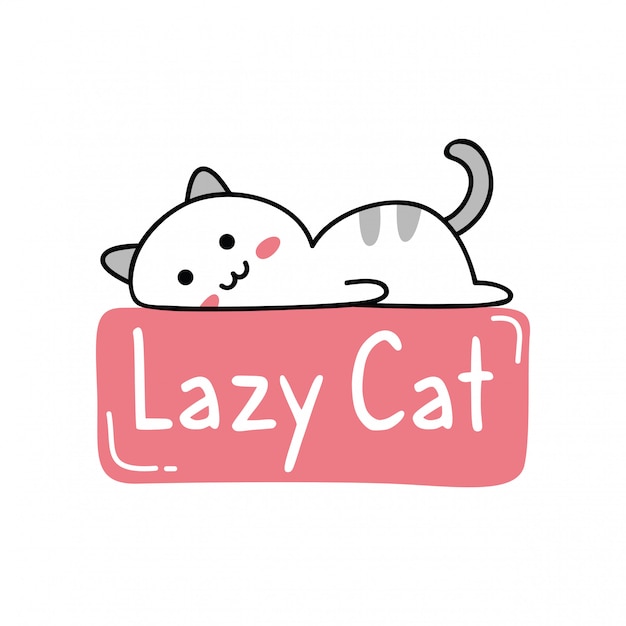 Cute design with kawaii lazy cat