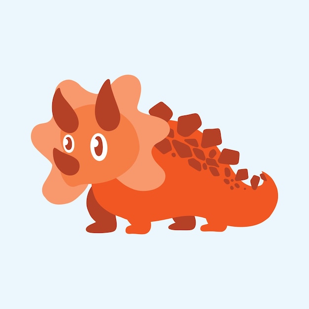 cute dinosaur vector illustration