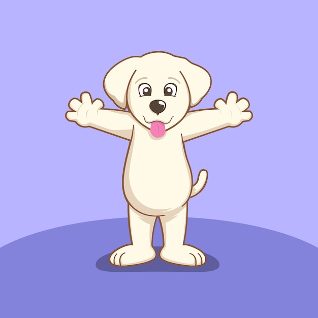 cute dog illustration