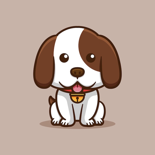 Cute dog sit   design