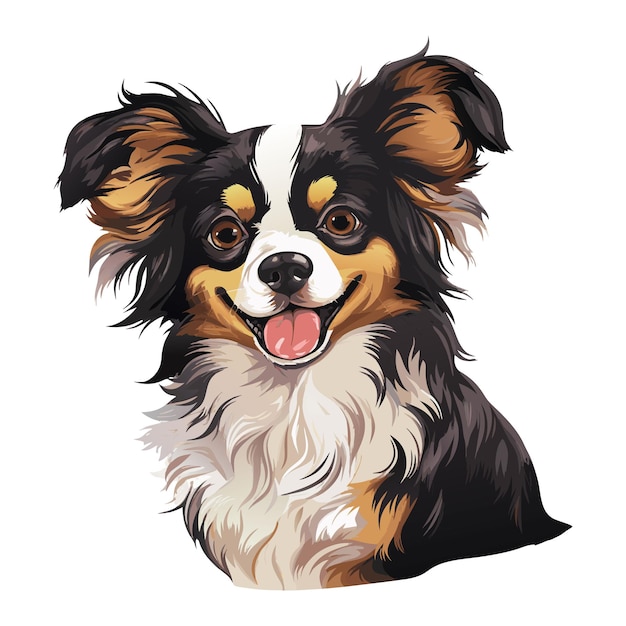 Cute dog vector illustration for tshirt print