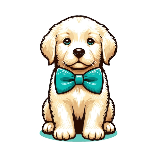 Cute Dog Vector Illustration