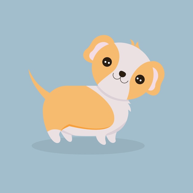 Cute dog vector