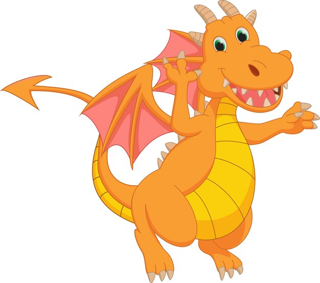 Cute dragon cartoon