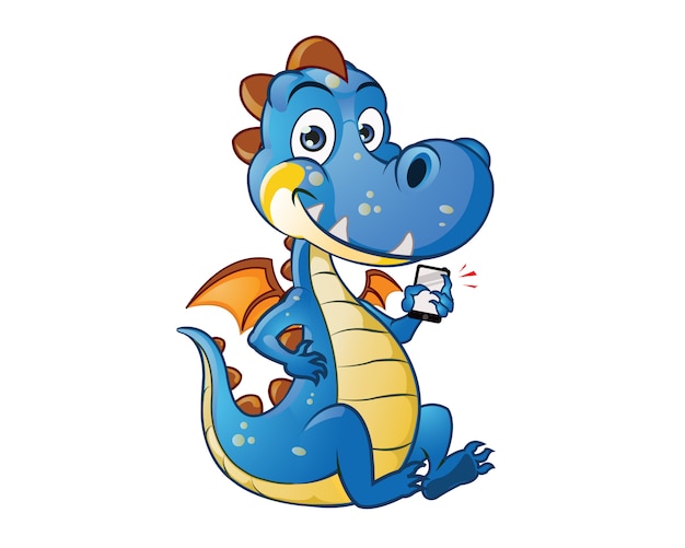 Cute Dragon Kid Cartoon Mascot