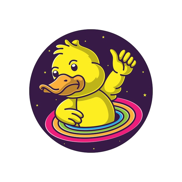 Cute duck cartoon