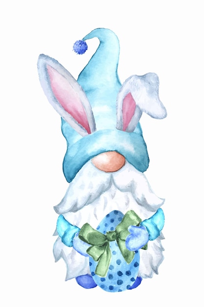 Cute Easter Gnome wearing Bunny Ears