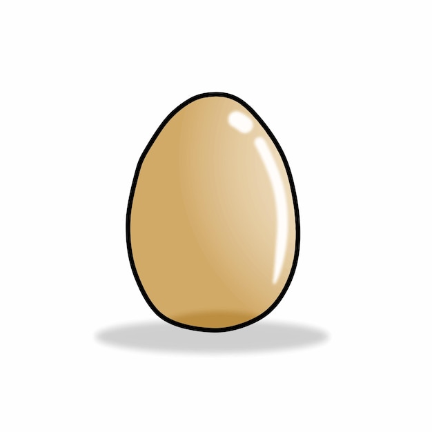 Cute egg character vector template design illustration