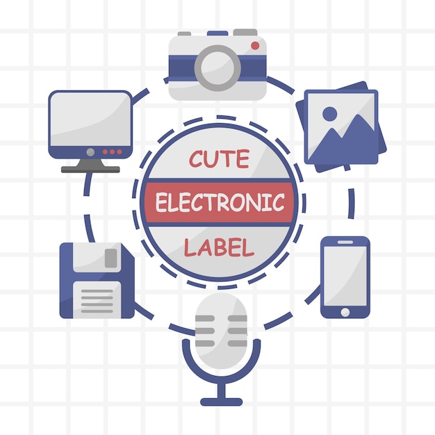 Cute element electronic for notebook