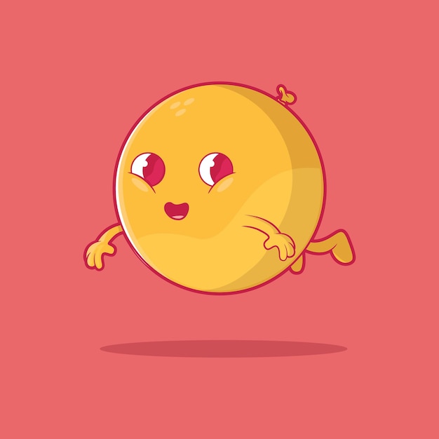 Cute Emoji floating vector illustration Social media funny communication design concept