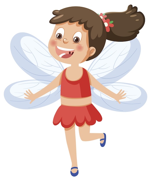 Cute fairy girl cartoon character