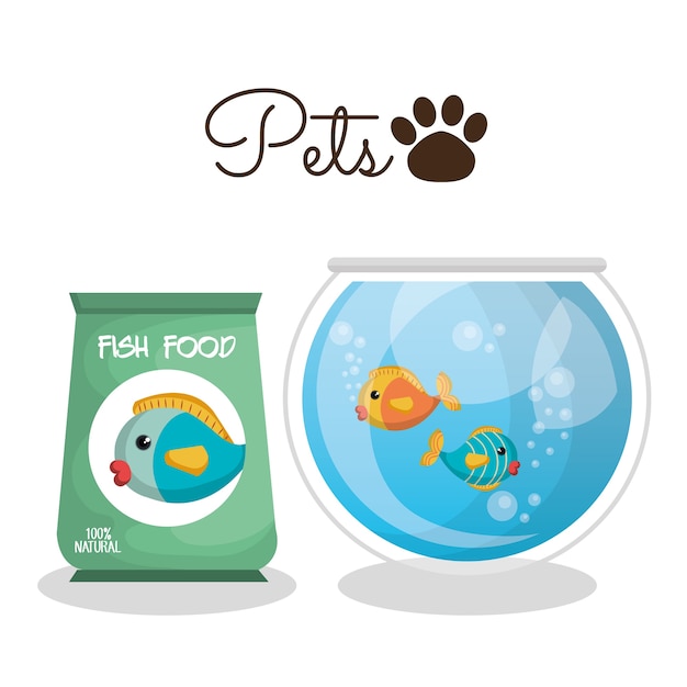 cute fish colors isolated icon vector illustration design