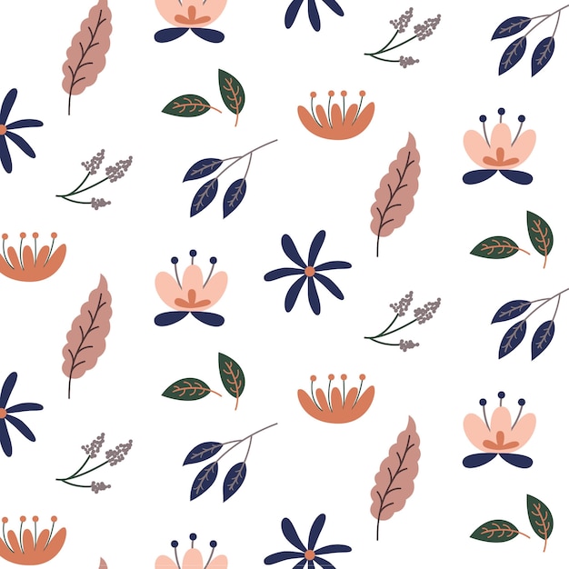 Cute Floral Pattern Background