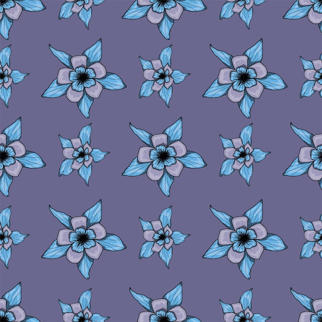 Cute floral pattern in the small flower Seamless vector texture