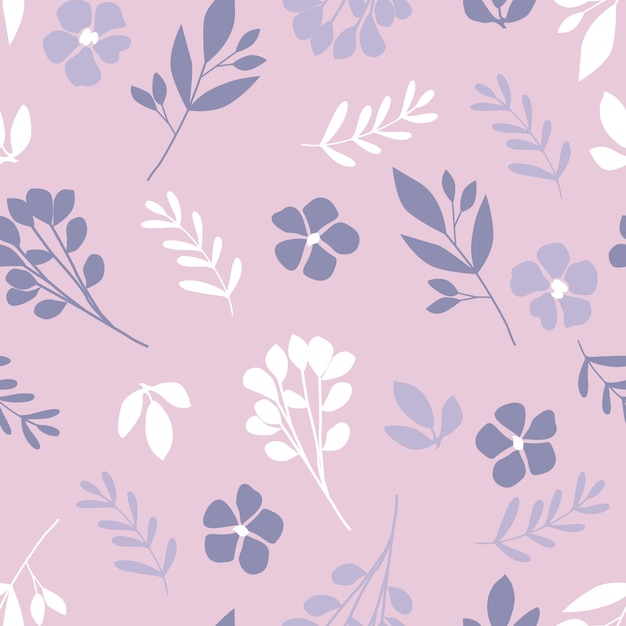 Cute floral seamless pattern