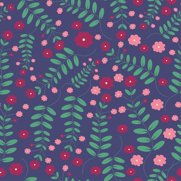 Cute flower seamless pattern