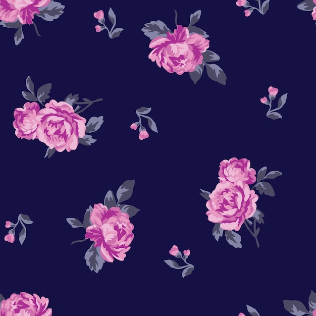 Cute flower texture background design pattern print.