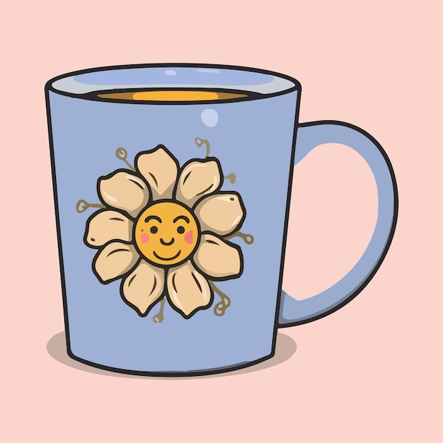 Cute Flowers White Ceramic Mug Cute Flower