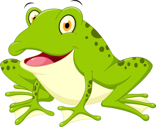 Cute frog cartoon