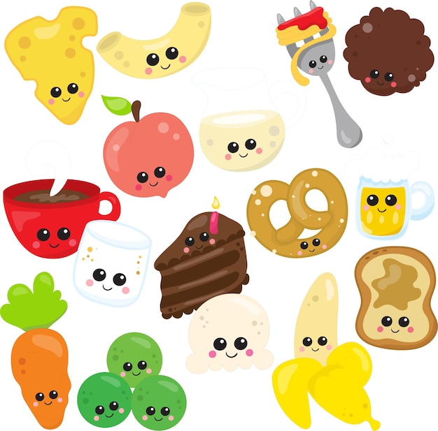 cute fruit vector