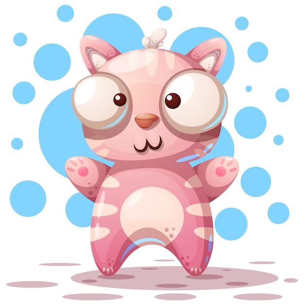 Cute, funny - cartoon cat characters