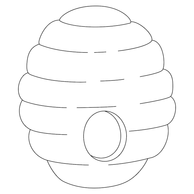 A cute and funny coloring page of bees. Provides hours of coloring fun for children. To color, this page is very easy. Suitable for little kids and toddlers.