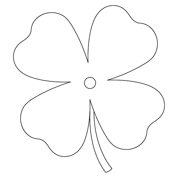 A cute and funny coloring page a St. Patricks Day big cloverleaf. Provides hours of coloring fun for children. To color, this page is very easy. Suitable for little kids and toddlers.