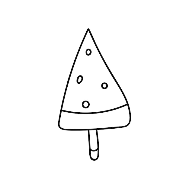 Cute and funny ice cream doodle