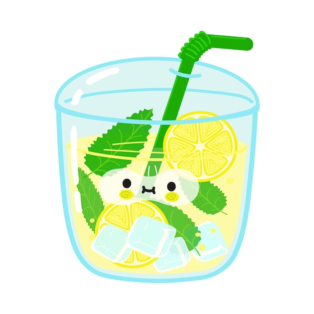 Cute funny lemonade