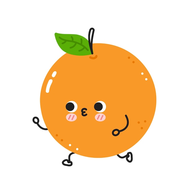 Cute funny orange jogging