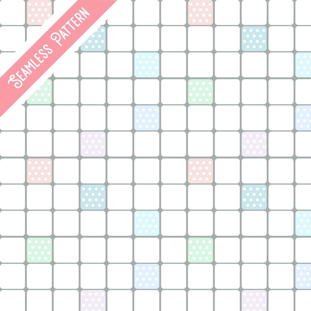 Cute geometric pastel colors seamless pattern