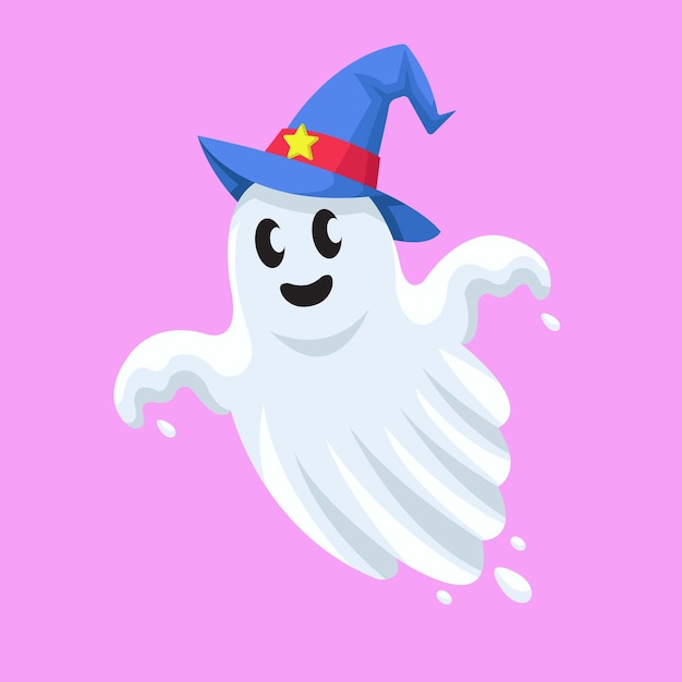 cute ghost vector art