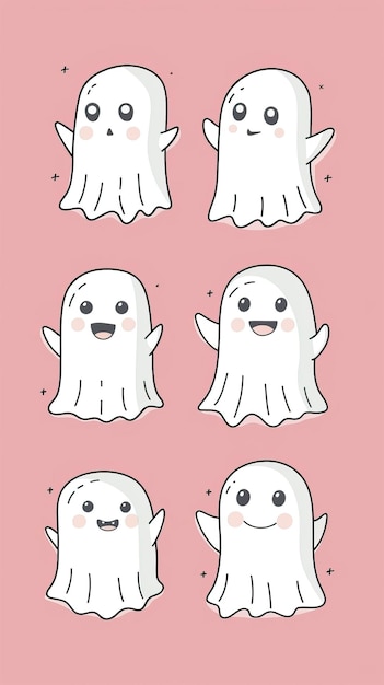 Cute ghosts ar 916 style raw Job ID 610d3e1347144cdf8cc7113c15d0b93f