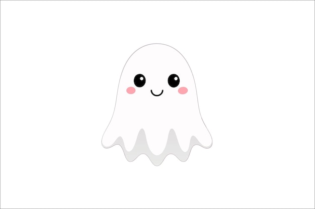 Vector cute ghosts vector spooky season halloween cute ghosts with pumpkin vectorcute cartoon ghost set