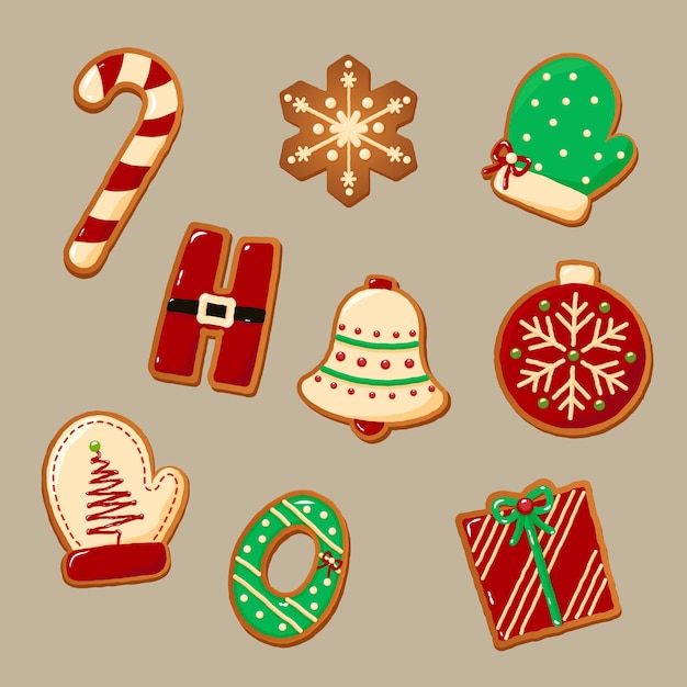 Cute gingerbread cookies for christmas